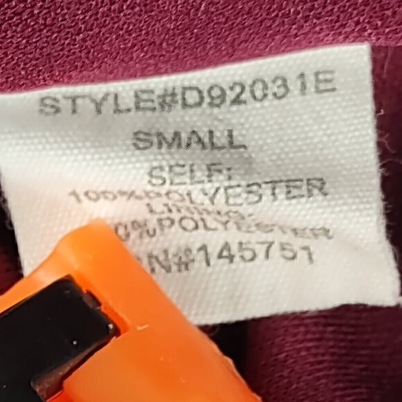 Peach Love California Womens Burgundy, Fully Lined Flowing Midi Dress Size Small - Picture 10 of 11